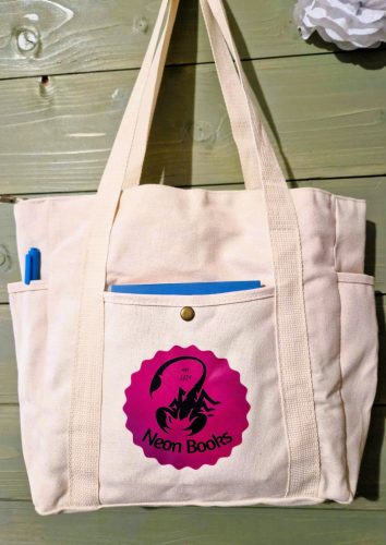 Zsebes vászontáska - pink