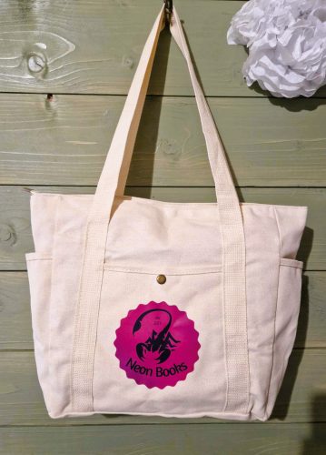 Zsebes vászontáska - pink