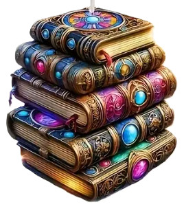 Könyves fülbevaló - élénk