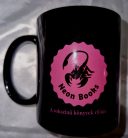 Neon Books bögre - fekete-pink