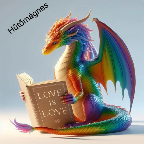 Hűtőmágnes - sárkányos
