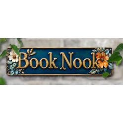 Book Nook fa tábla könyvmolyoknak