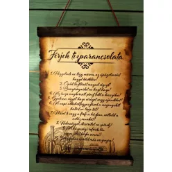 Férjek tízparancsolata pergamen