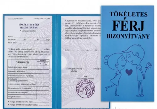 Tökéletes férj bizonyítvány