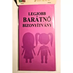 Tökéletes barátnő bizonyítvány