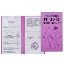 Tökéletes feleség bizonyítvány