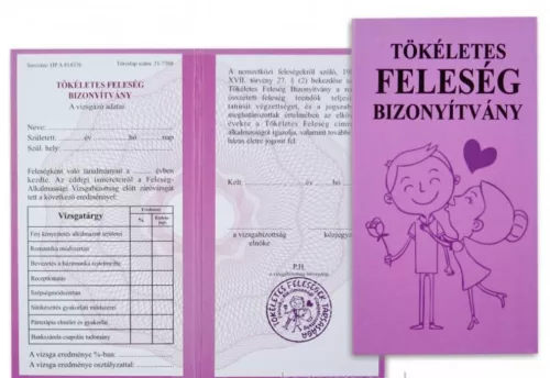 Tökéletes feleség bizonyítvány