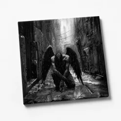 Hűtőmágnes - Sötét angyal