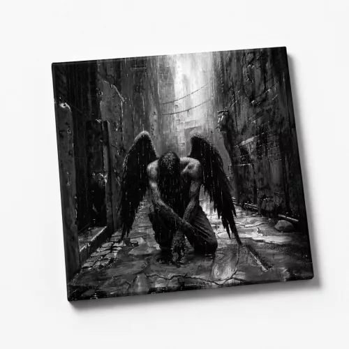 Hűtőmágnes - Sötét angyal