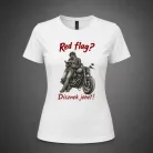 Női póló - Red flag - fehér
