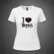 Női póló - I Love Books - gótikus