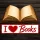 Hűtőmágnes - I love Books
