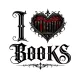 Hűtőmágnes - I love Books - gótikus