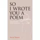 David Tensen - So I Wrote You a Poem (e-könyv)
