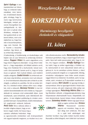 Weszelovszky Zoltán - Korszimfónia (e-könyv)